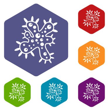 Bakteri Icons set