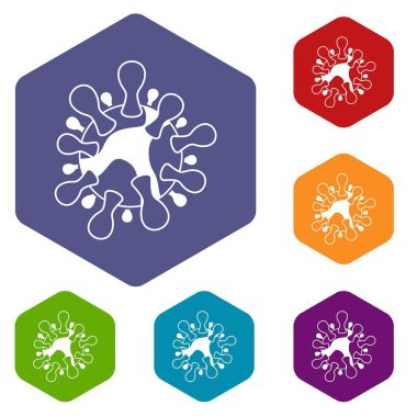 AIDS virüsü Icons set