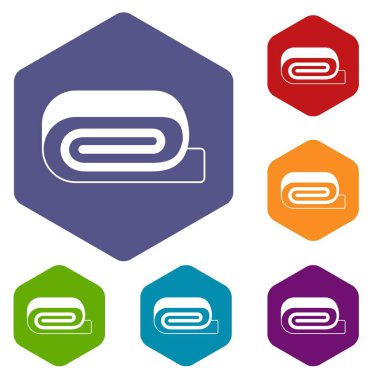 Spa havlu Icons set