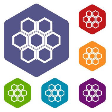 Küçük petek Icons set