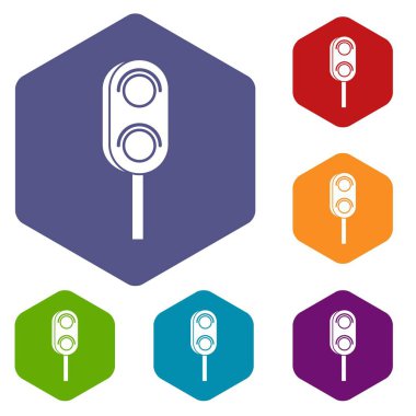 Semafor trafficlight Icons set
