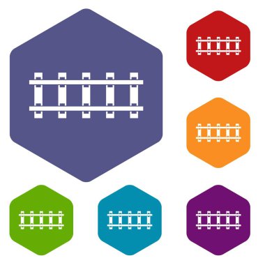Demiryolu Icons Set