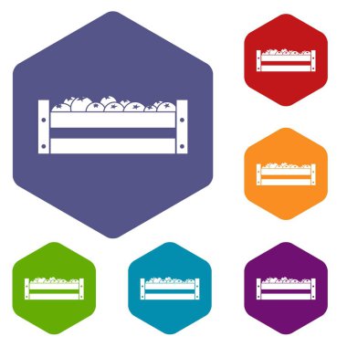 Taze sebze kutusu simgeler kümesi