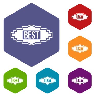 En iyi etiket Icons set