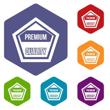 Premium Kalite etiketi Icons set