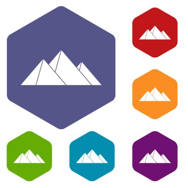 Piramitler Icons set