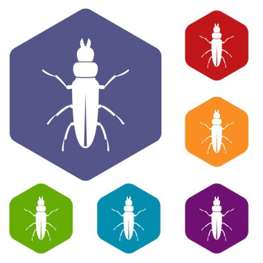 Böceği böcek Icons set