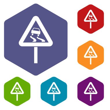 Kaygan ne zaman ıslak yol işareti simgeleri ayarla