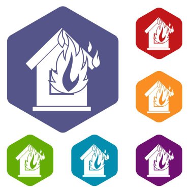 Önlenmesi yangın Icons set