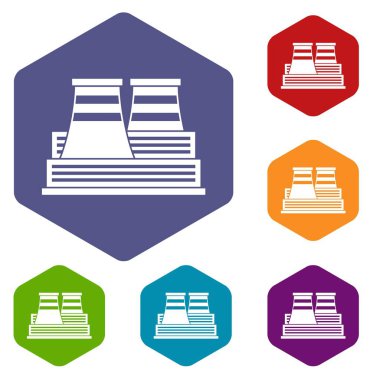 Güç istasyonu Icons set
