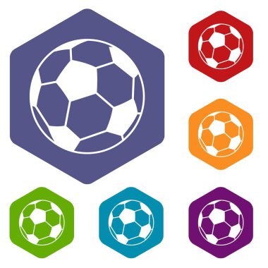 Futbol topu Icons set