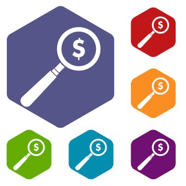 Büyüteç Icons set