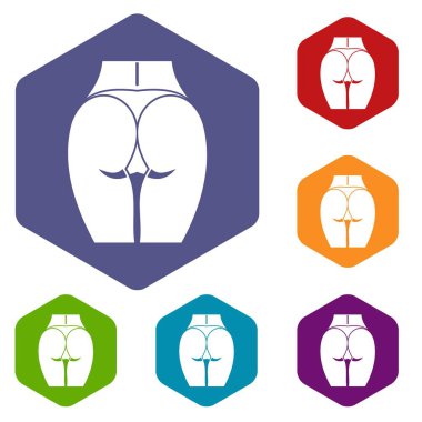 Kız Icons set arka