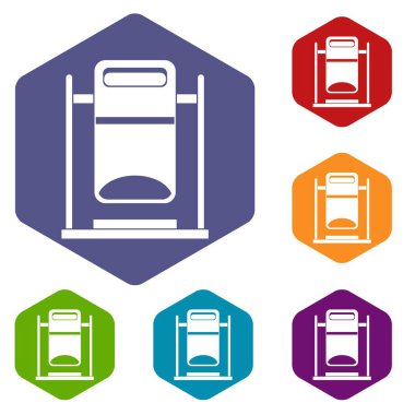 Sallanan çöp tenekesi Icons set
