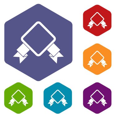 Şerit Icons set ile rozet