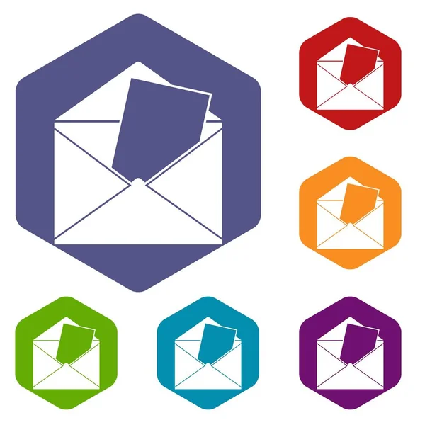 Conjunto de ícones envelope — Vetor de Stock