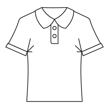 Polo gömlek simgesini, anahat stili