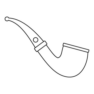 Sigara boru simgesi, anahat stili