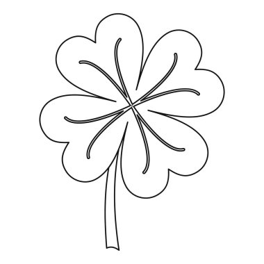 Yonca simgesi, anahat stili