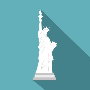 Özgürlük simgesi, düz stil heykeli
