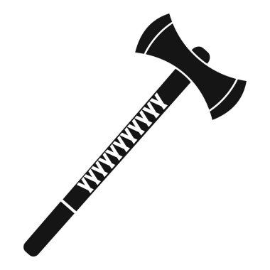 Büyük balta simgesi, basit tarzı