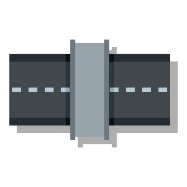 Yol simgesi, düz stil