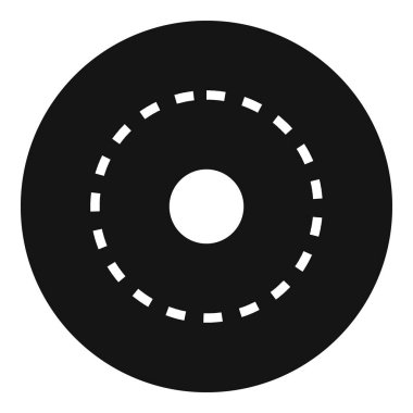 Daire yol simgesi, basit tarzı