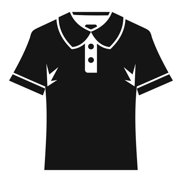Ícone de camisa de pólo de homens, estilo simples — Vetor de Stock