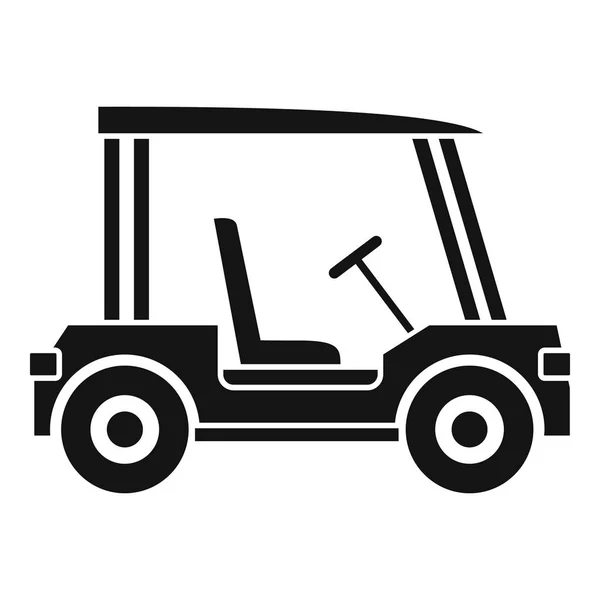 Golf club vehicle icon, simple style — Stock Vector