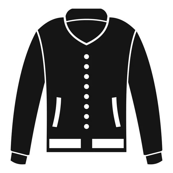 Icona giacca, stile semplice — Vettoriale Stock