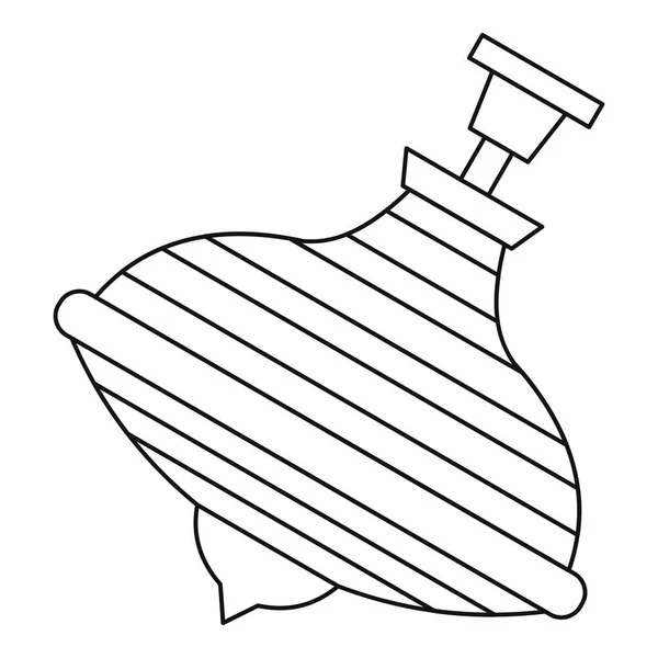 Whirligig icône jouet, style contour — Image vectorielle