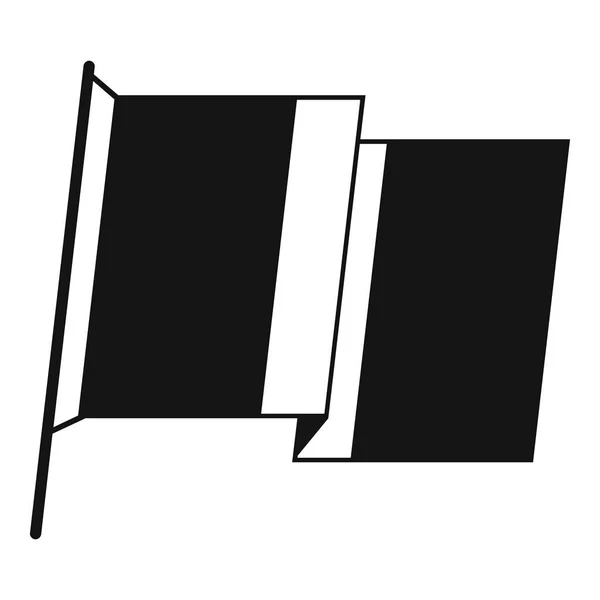 Drapeau de l'Irlande icône, style simple — Image vectorielle