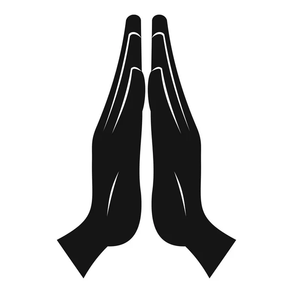 Prayer icon , simple style — Stock Vector