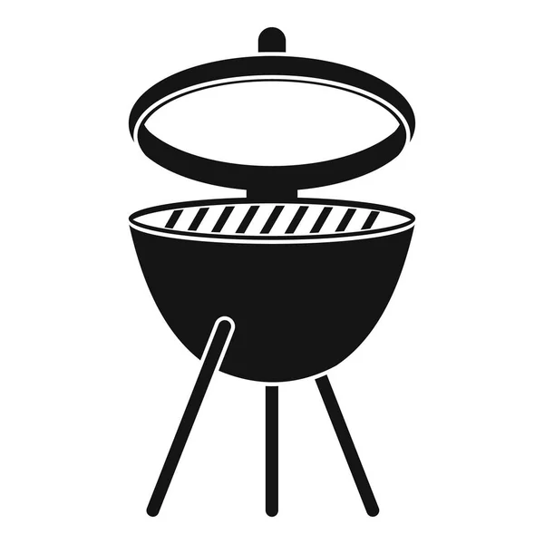 Barbecue pictogram, eenvoudige stijl — Stockvector