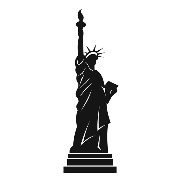 Estatua de la libertad icono, estilo simple — Vector de stock