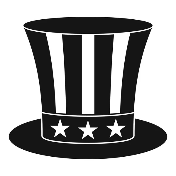 Ikona kapelusz wujka, prosty styl — Wektor stockowy