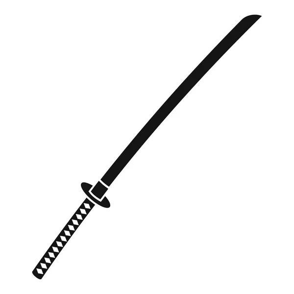 Icono de katana japonesa, estilo simple — Archivo Imágenes Vectoriales