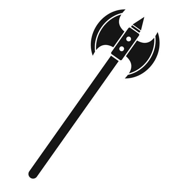 Poleaxe ikon, egyszerű stílus — Stock Vector