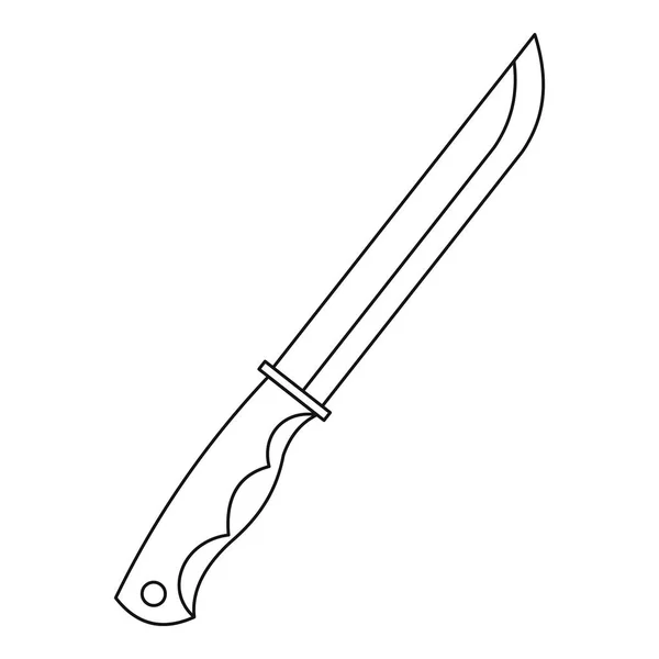 Icono del cuchillo, estilo de contorno — Archivo Imágenes Vectoriales