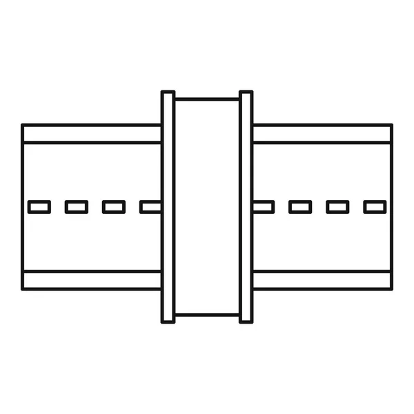 Road-ikonen, dispositionsformat — Stock vektor