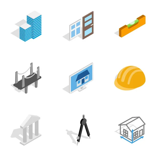 Iconos de ingeniería y construcción — Vector de stock