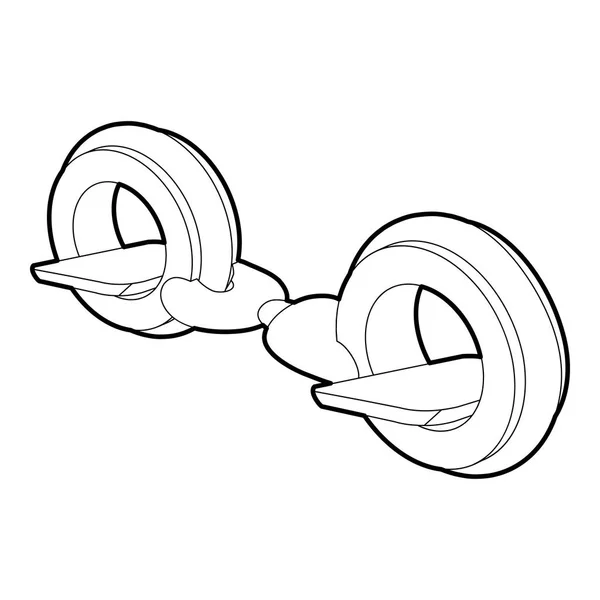 小 segway 图标，大纲样式 — 图库矢量图片