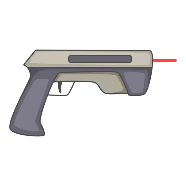 Icona con pistola a raggio laser, stile cartone animato — Vettoriale Stock