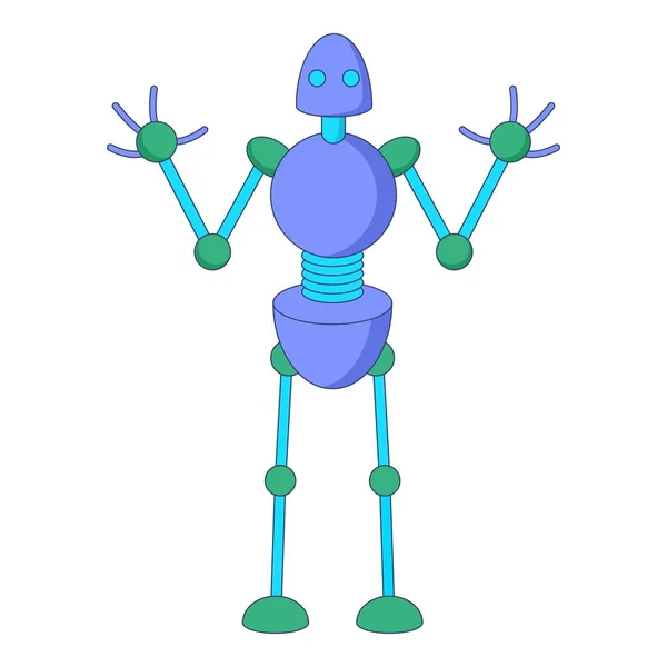 Icono de robot, estilo de dibujos animados — Archivo Imágenes Vectoriales