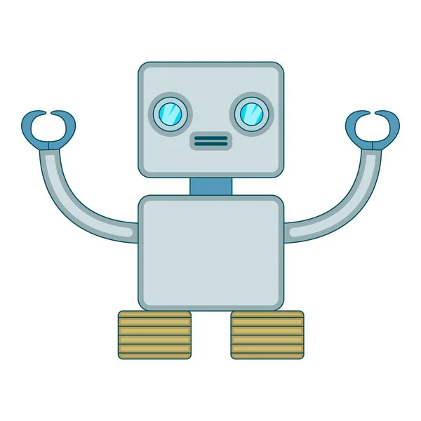 Robotic toy icon, cartoon style — Stock Vector