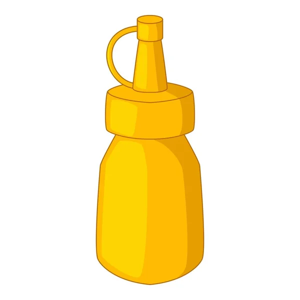 Flasche Senf, Cartoon-Stil — Stockvektor