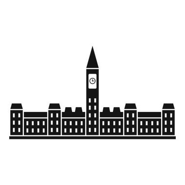 Parlamento Binası Kanada simgesi, basit tarzı