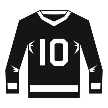 Hokey jersey simgesi, basit tarzı
