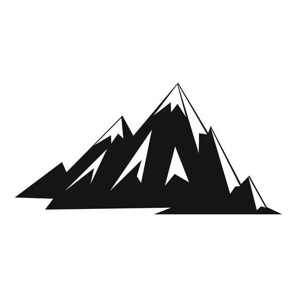 加拿大山脉图标，简单的样式 — 图库矢量图片