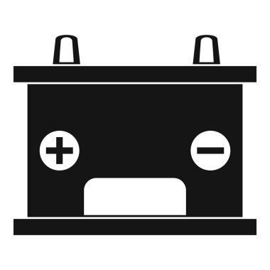 Elektrik Akü Pil simgesi, basit tarzı